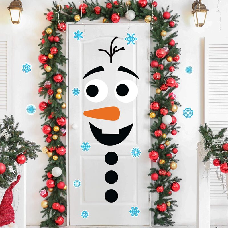 decoracion navideña para puertas